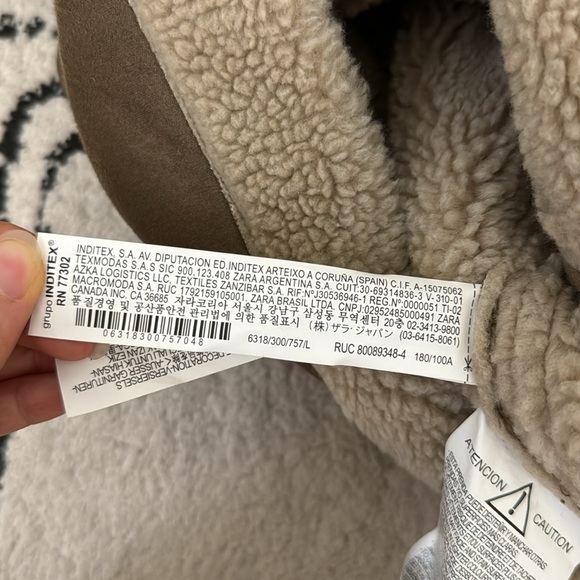 Zara Sherpa Lined Jacket - Picture 4 of 9